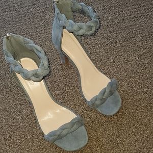 Charlotte Russe roped light blue heel